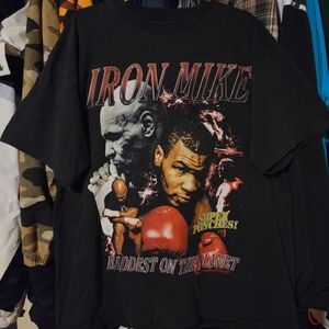 Iron Mike Graphic Men's Black T-Shirt